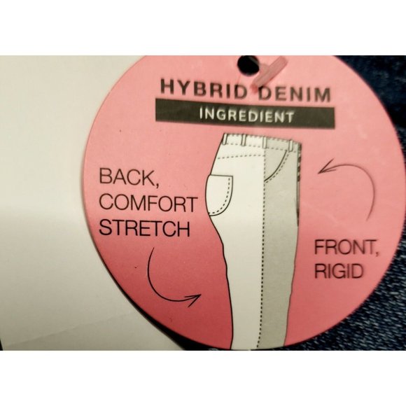 YMI Selena High-Rise Distressed Straight Leg Snap Fly Jeans Medium Wash Sz 14 - Picture 5 of 7